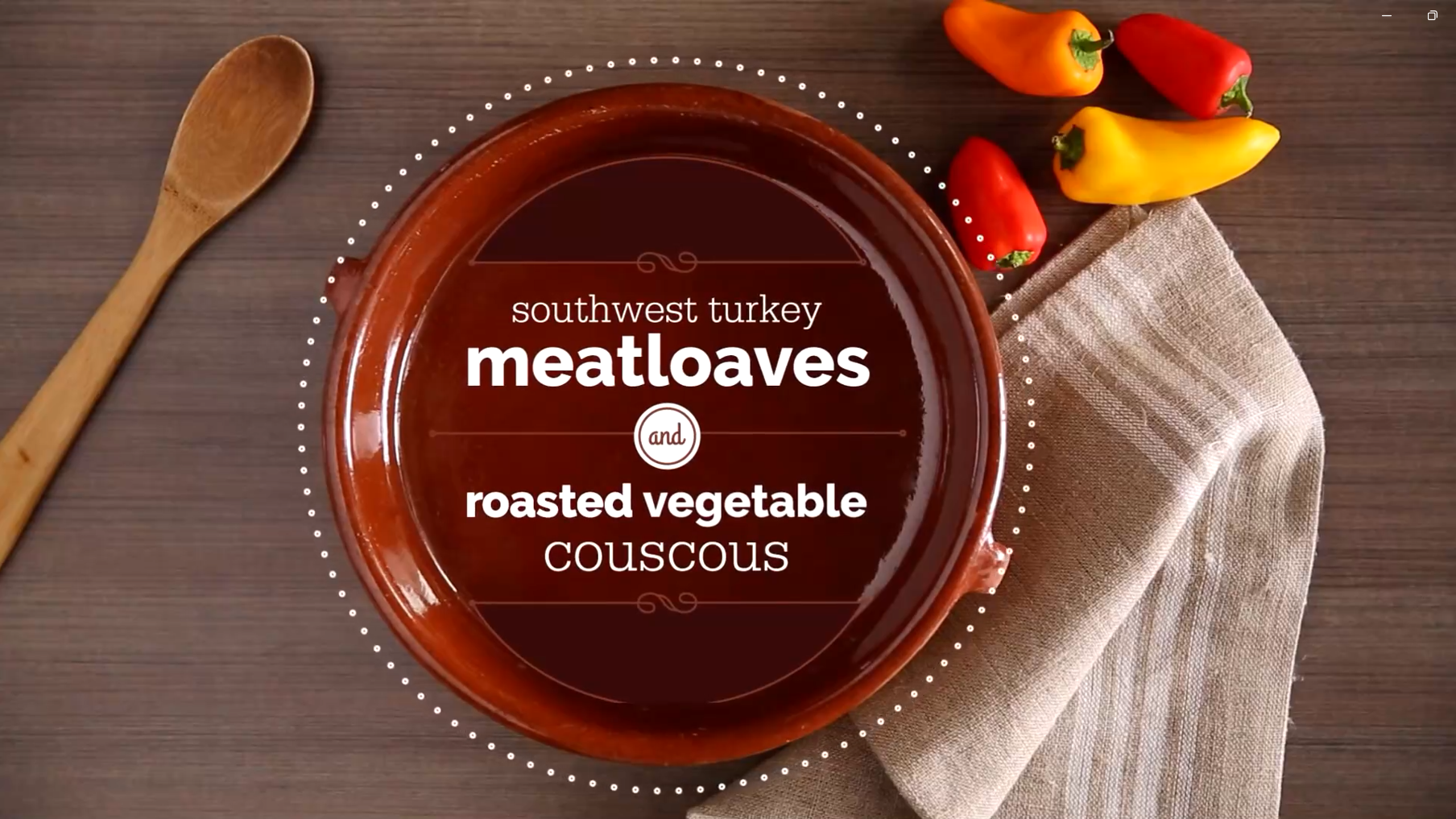 Turkey Meatloaves & Roasted Vegetable Couscous – A Wholesome Meal